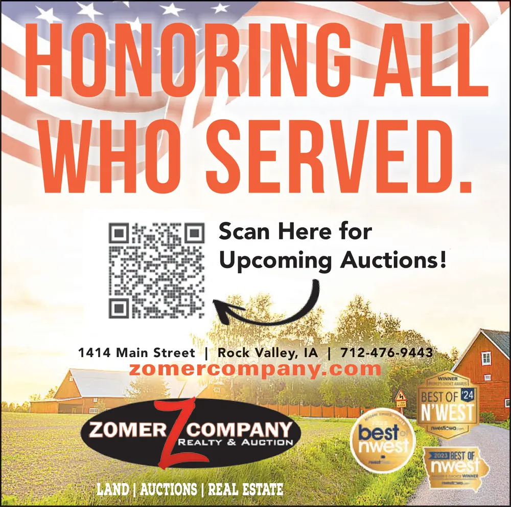 Zomer Company Realty Auction in Rock Valley, IA