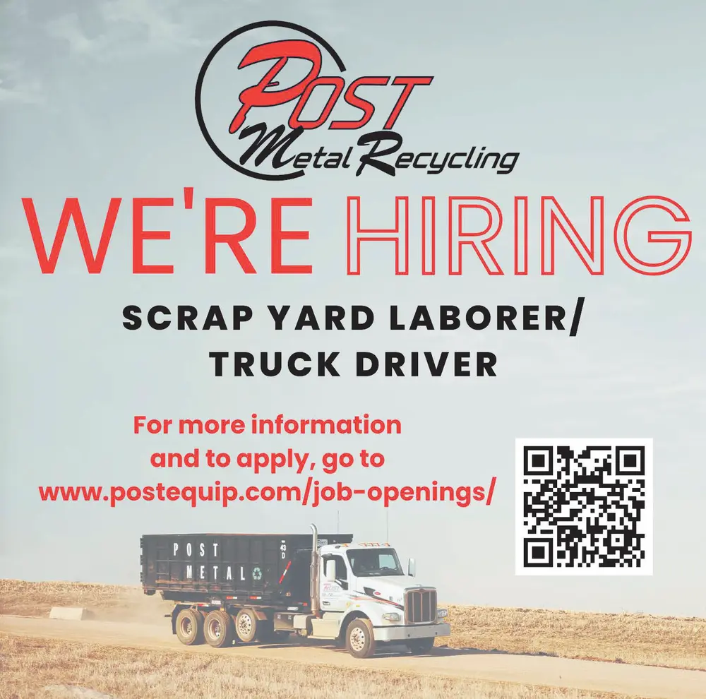 Explore Job Openings at Post Metal Recycling in Rock Valley, IA
