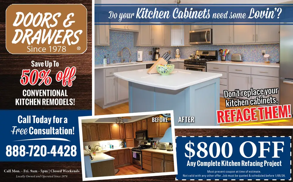 Doors & Drawers - Kitchen Cabinet Refacing in Warsaw, Goshen, Plymouth, Wabash, Columbia City, Auburn, Kendallville, Huntington,IN