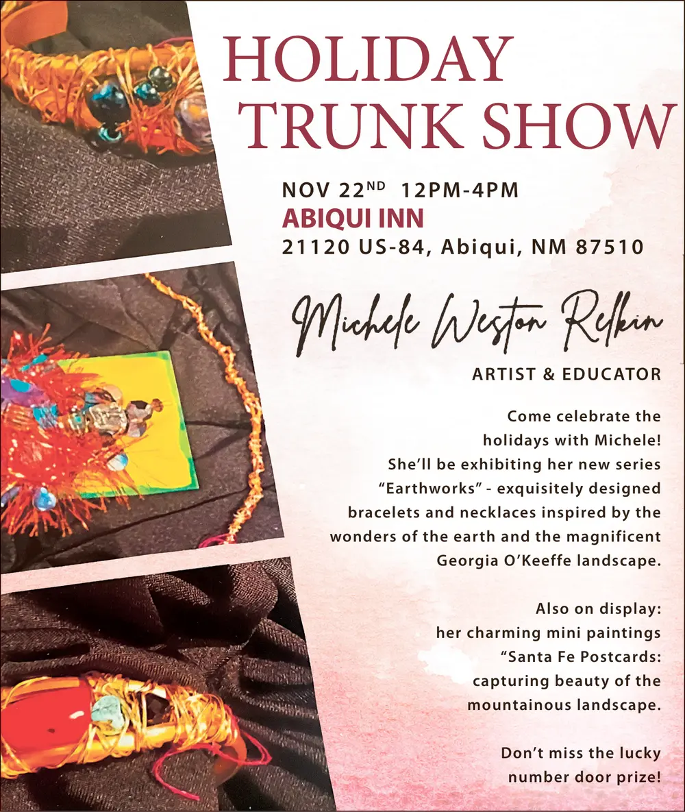 Abiquiu Inn Holiday Trunk Show - Abiquiu, New Mexico