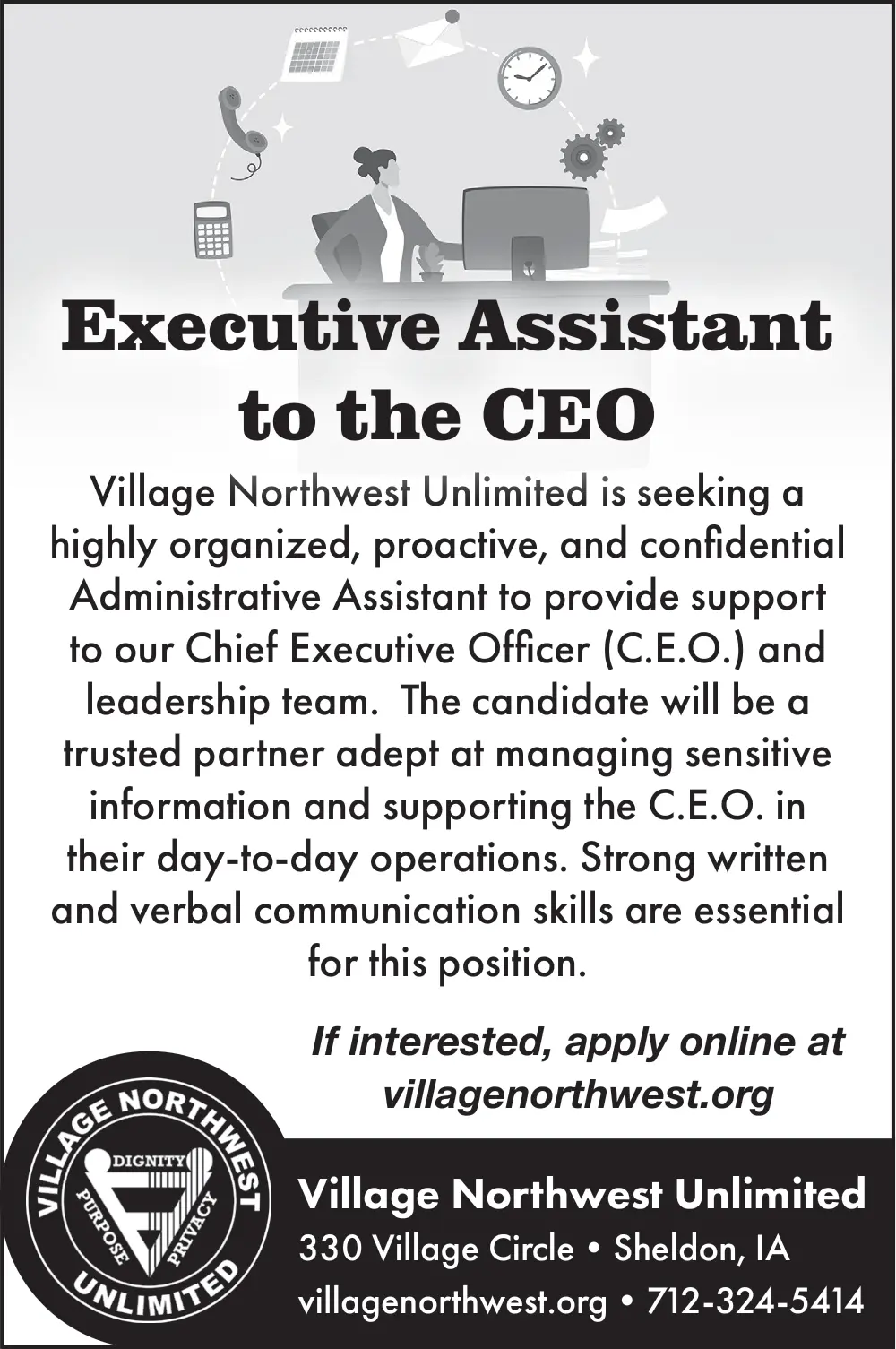 Village Northwest Unlimited Employment Opportunities in Sheldon, IA