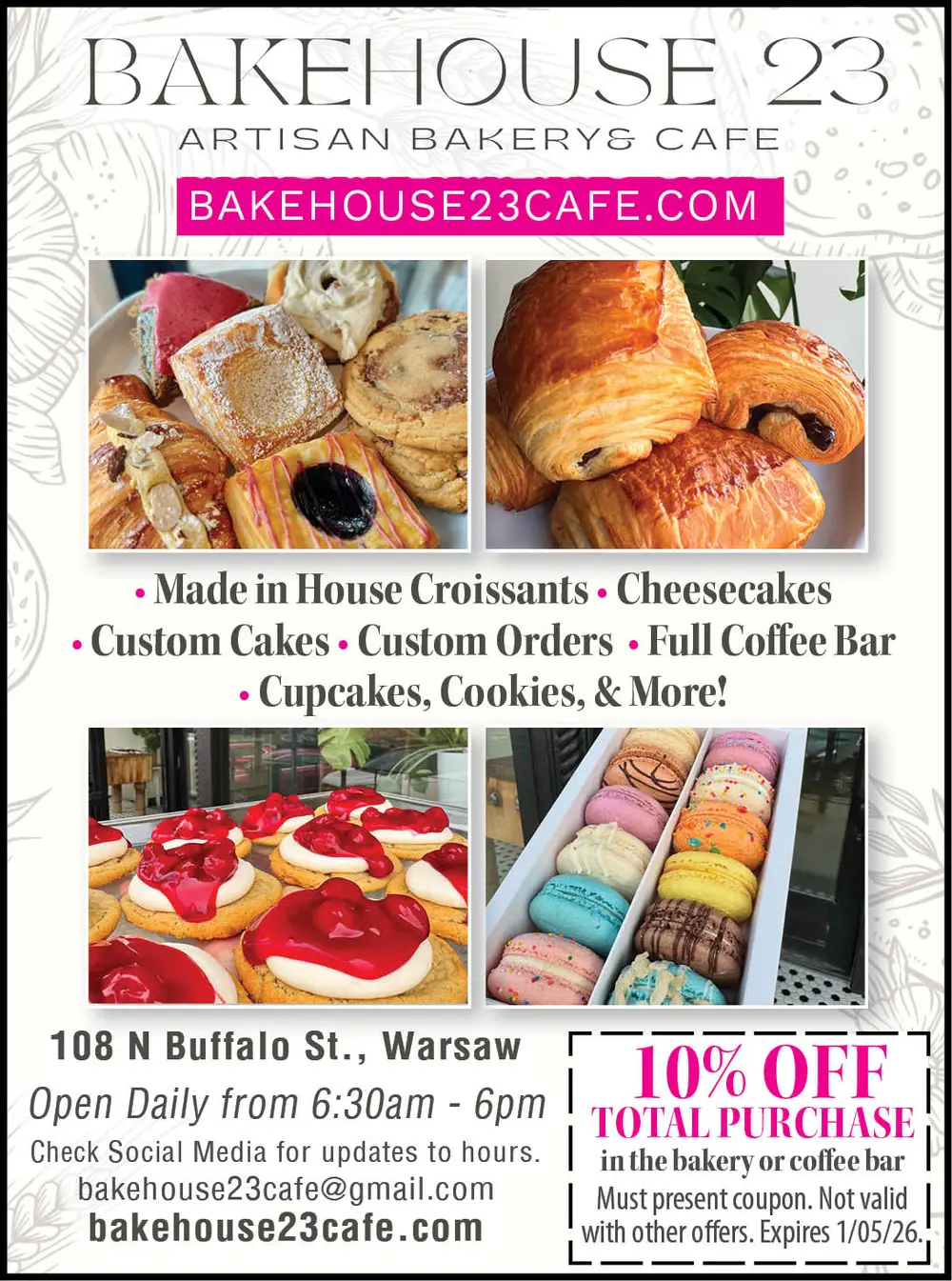Bakehouse 23 Artisan Bakery & Cafe - Warsaw, Indiana