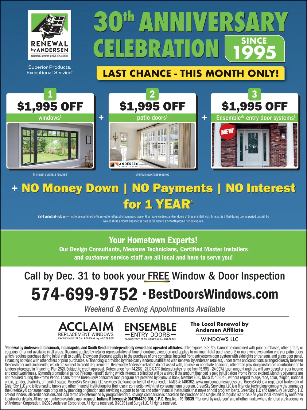 Renewal by Andersen - Indiana