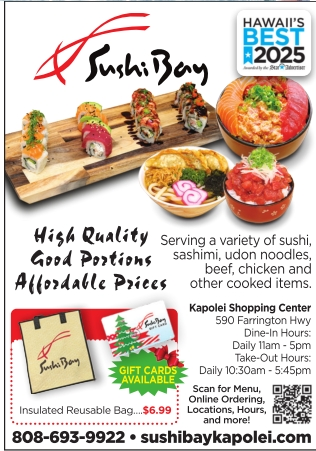 Fresh Sushi and Japanese Cuisine in Kapolei, HI