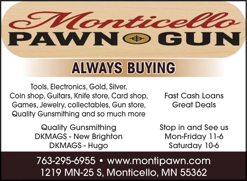 Buy, Sell, & Trade Firearms in Monticello, MN