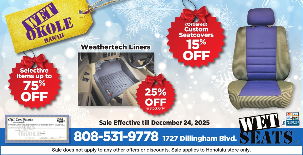 Custom Seat Covers & WeatherTech Liners in Honolulu, HI