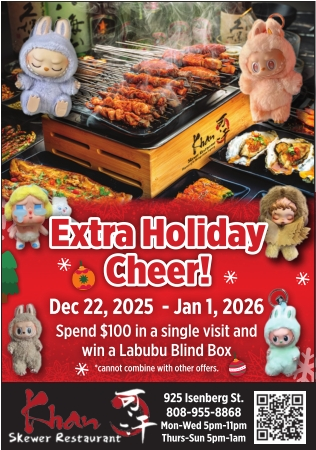Khan Skewer Restaurant – Grilled Skewers & Holiday Cheer in Honolulu, HI