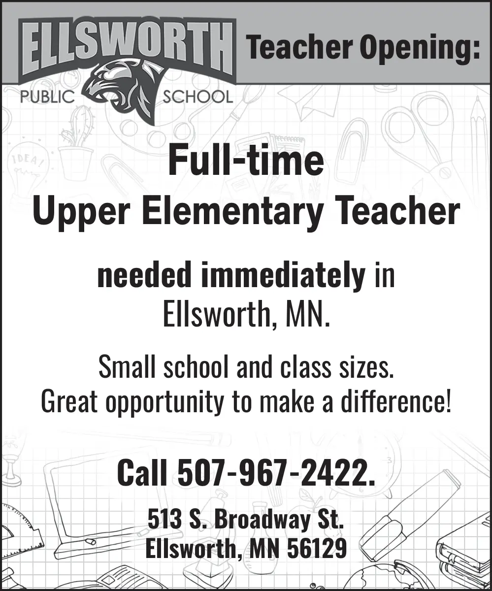 Elementary Teacher Jobs in Ellsworth, MN
