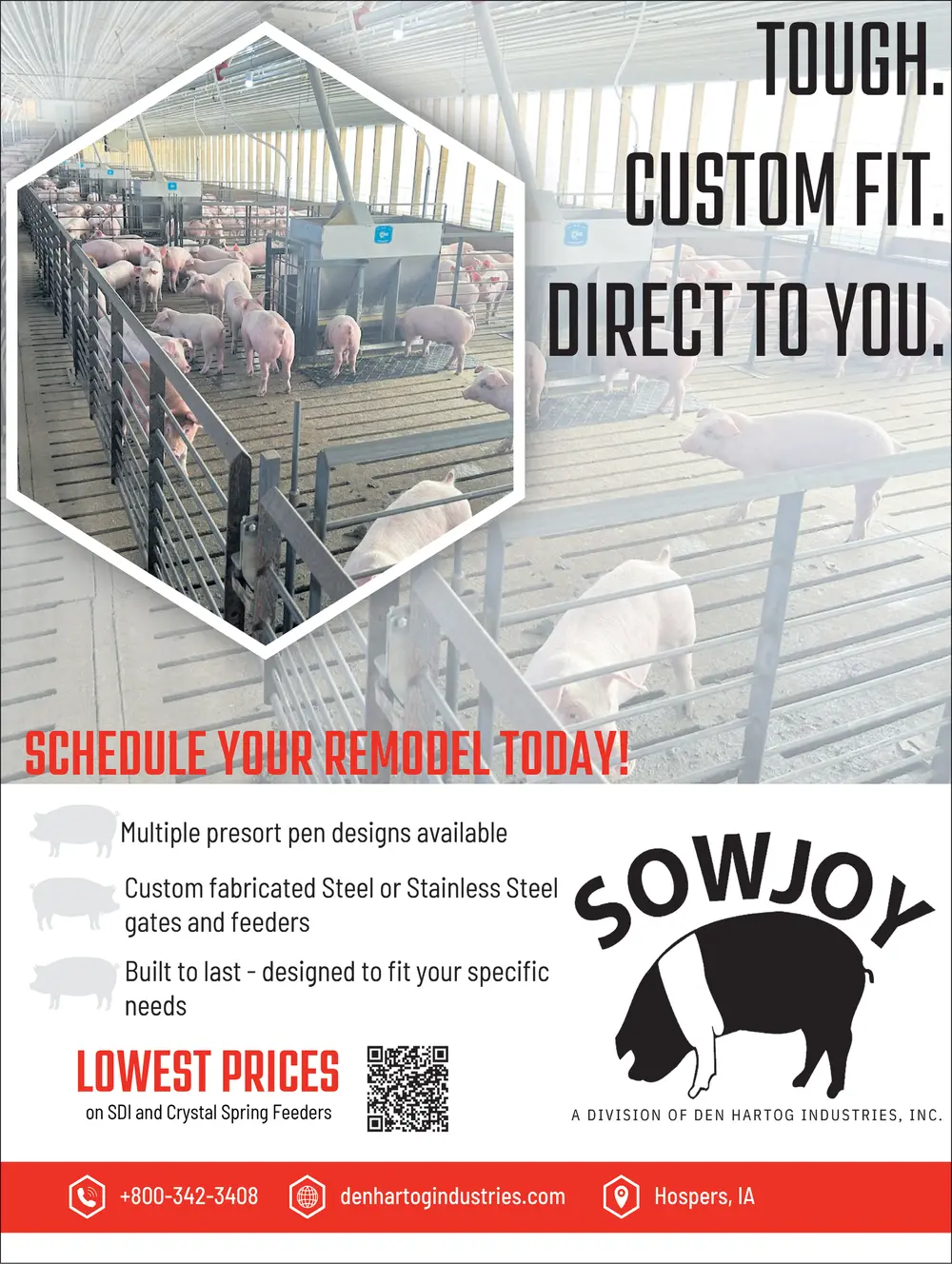 Custom Hog Pen & Livestock Solutions in Hospers, IA