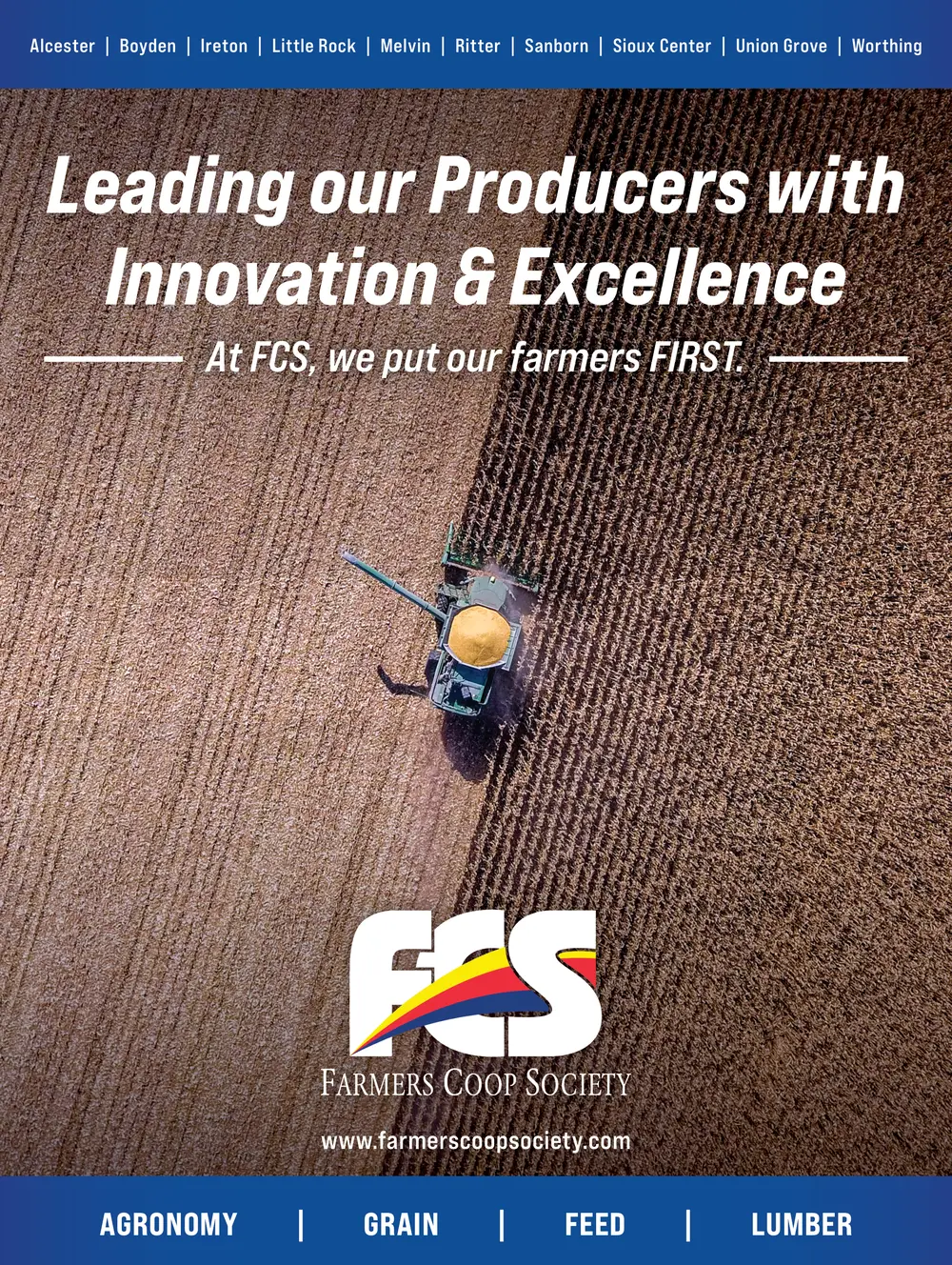Farmers Coop Society – Sioux Center, Iowa Agronomy, Grain, Feed & Lumber