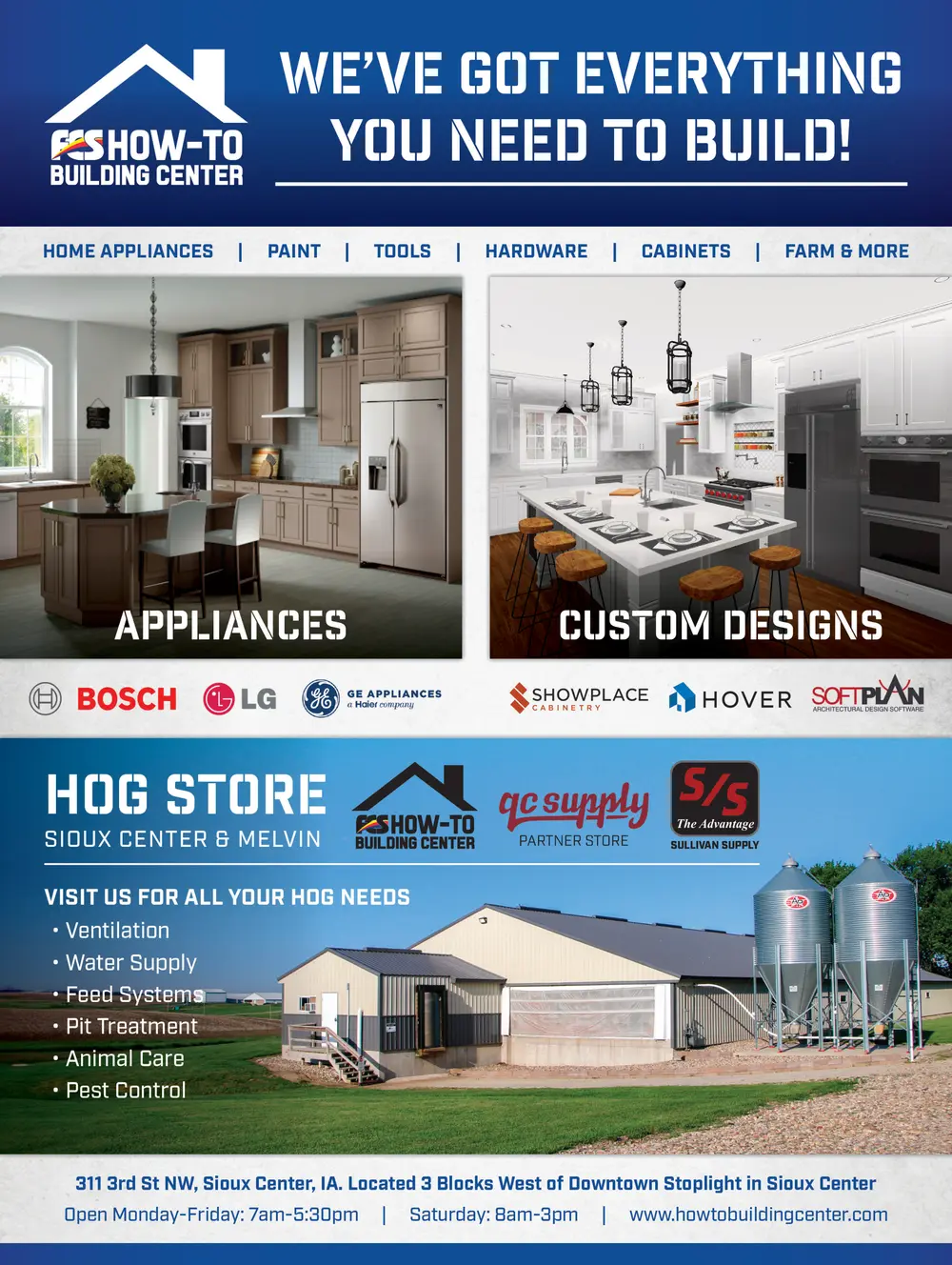 Your Complete Building Center in Sioux Center, Iowa