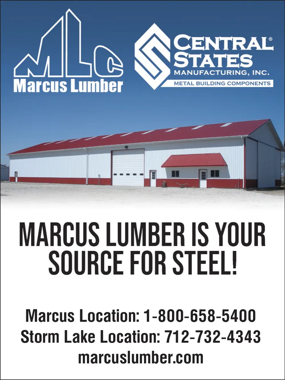 Steel Building Materials & Supplies in Marcus, Iowa