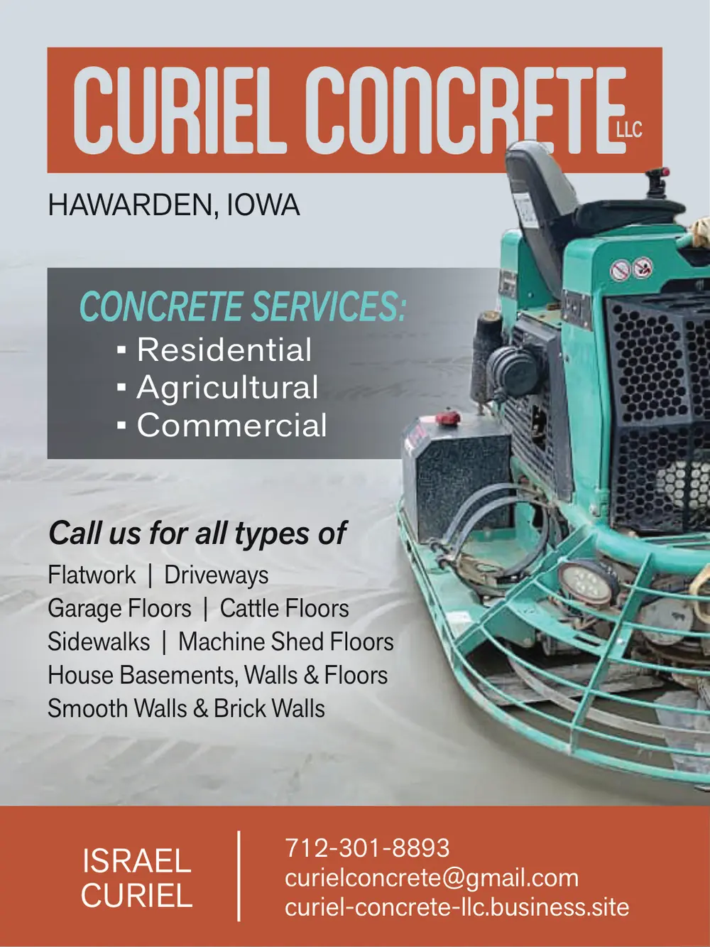 Quality Concrete Services in Hawarden, Iowa