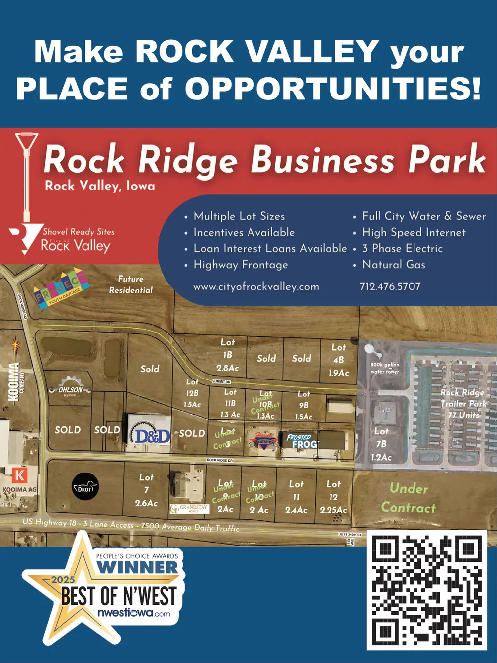 Rock Ridge Business Park in Rock Valley, Iowa