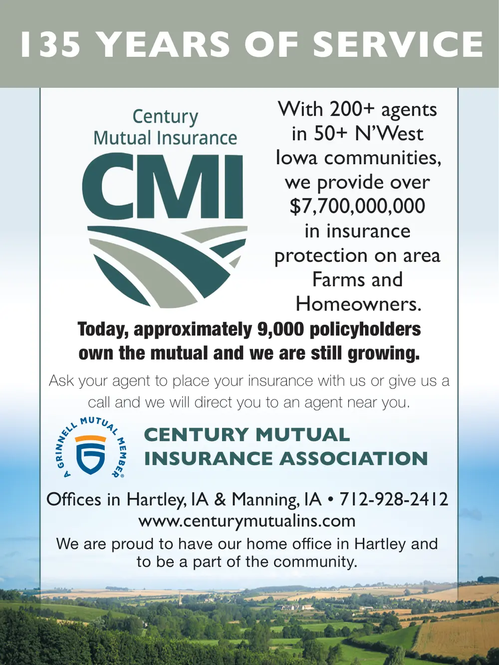 Century Mutual Insurance Association in Hartley, Iowa