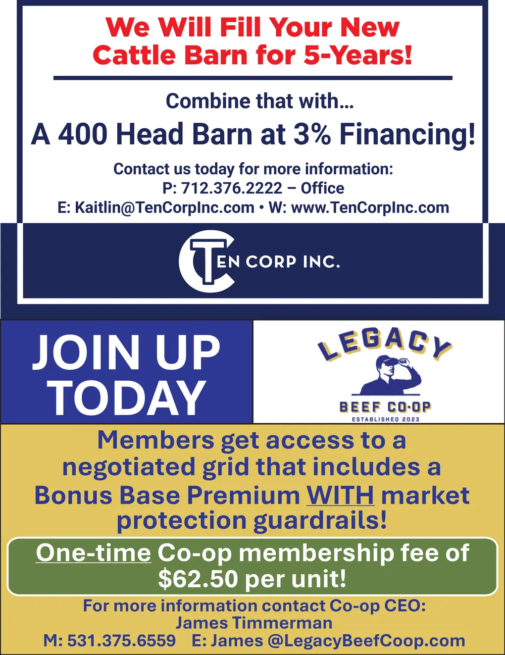 Cattle Barn Financing and Beef Co-op Membership in Iowa