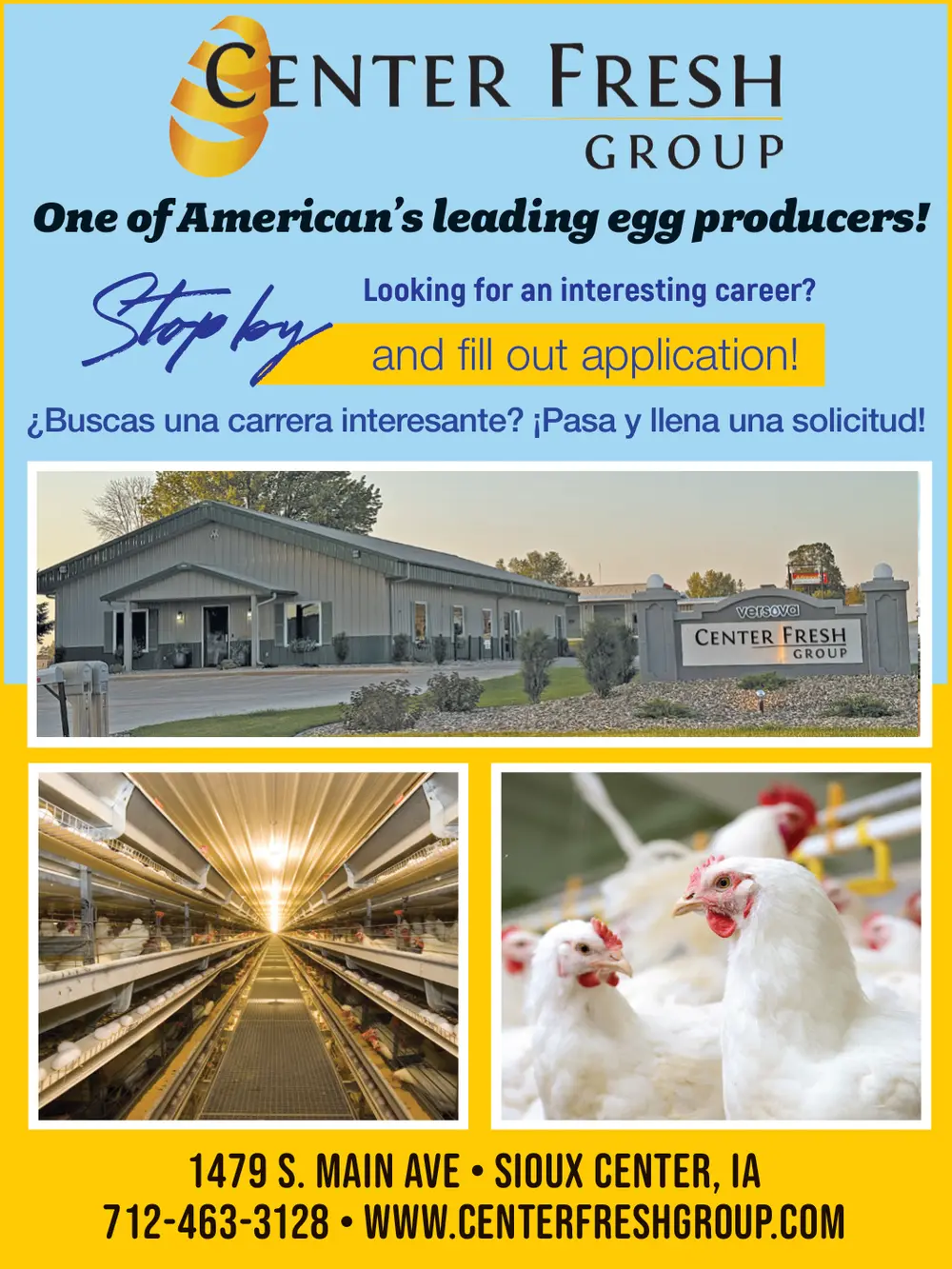 Egg Producer Careers and Fresh Eggs in Sioux Center, IA