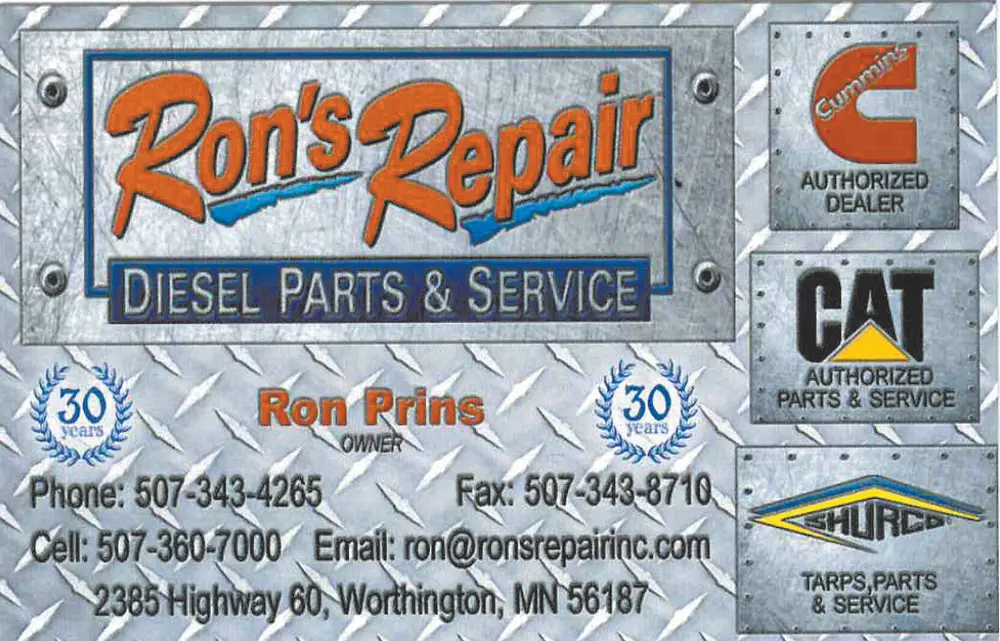 Diesel Parts & Service in Worthington, MN – Ron's Repair