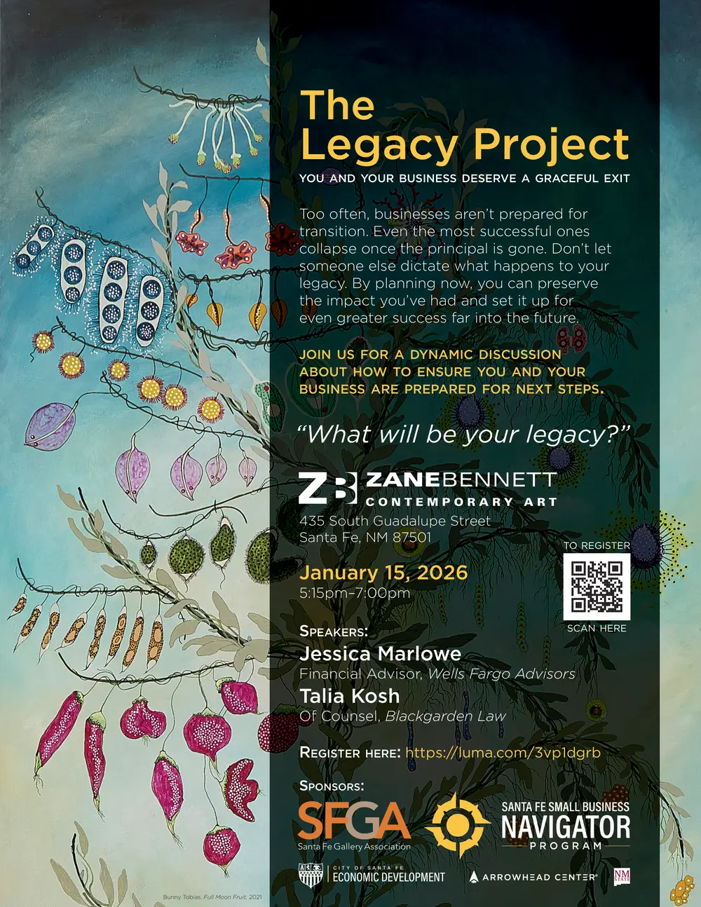 The Legacy Project-January 15, 2026 – Speakers Jessica Marlowe and Talia Kosh