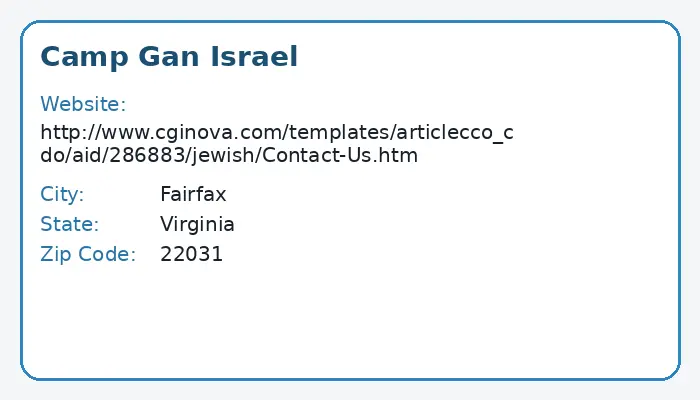 Camp Gan Israel – Leading Summer Camp in Fairfax, Virginia