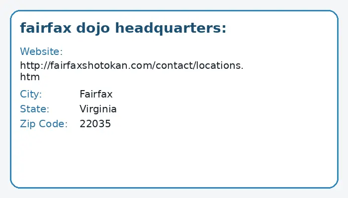 Authentic Shotokan Karate in Fairfax, Virginia