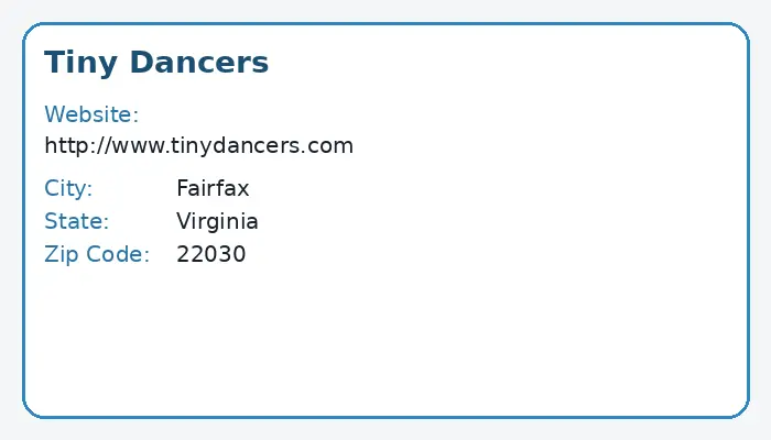 Tiny Dancers – Children’s Dance Classes in Fairfax, Virginia