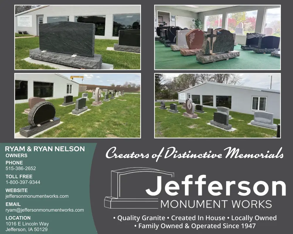 Creators of Distinctive Memorials in Jefferson, IA