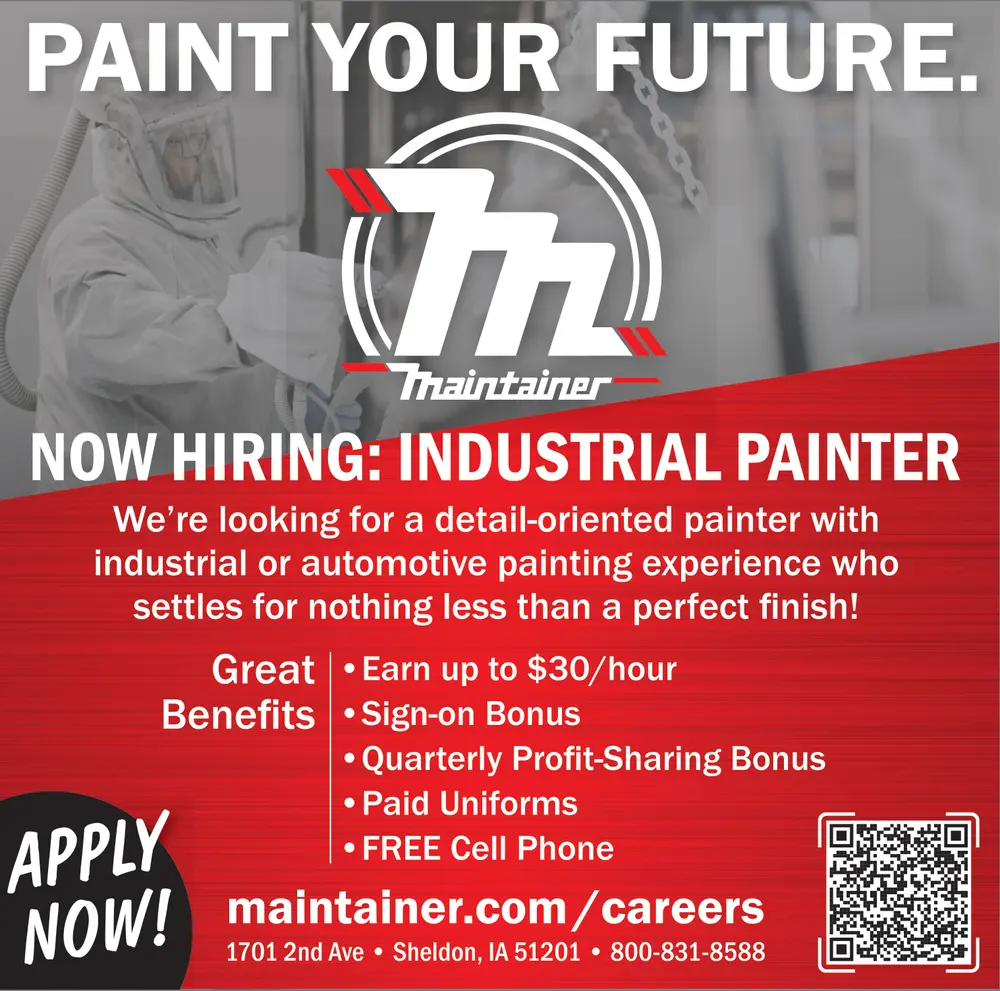 Industrial Painter Jobs in Sheldon, IA