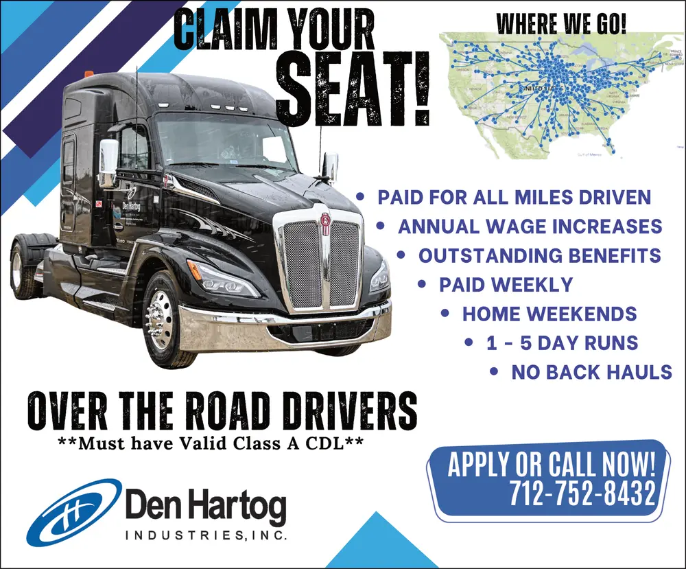 Over the Road Driver Jobs in Hospers, Iowa