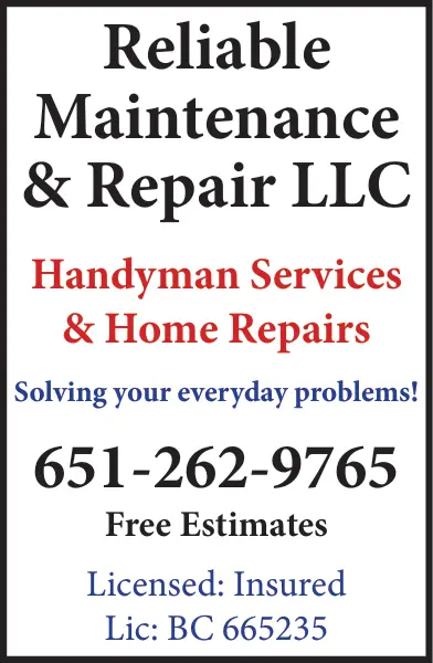 Reliable Maintenance & Repair LLC - Central Minnesota