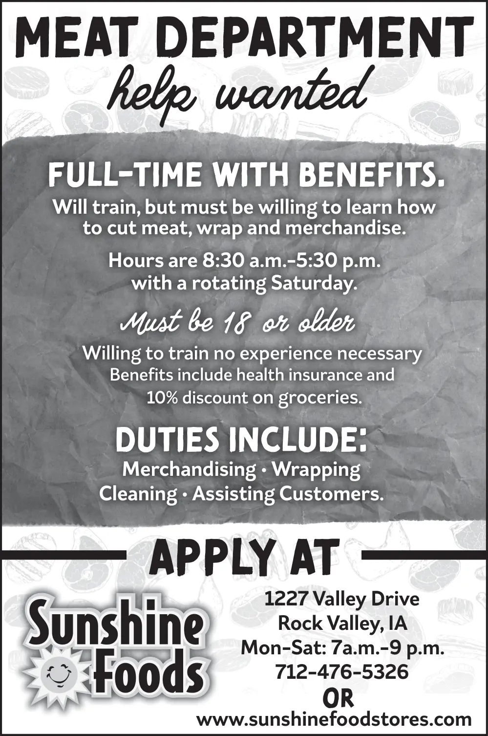 Fresh Produce, Fresh Bakery, Fresh Meats in Rock Valley, IA