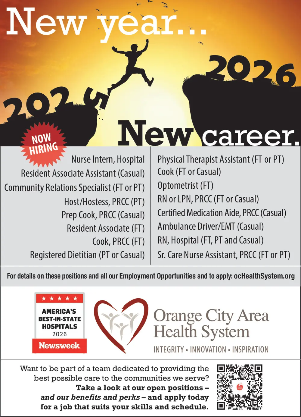 Orange City Area Health System Jobs Near Me – Orange City, IA