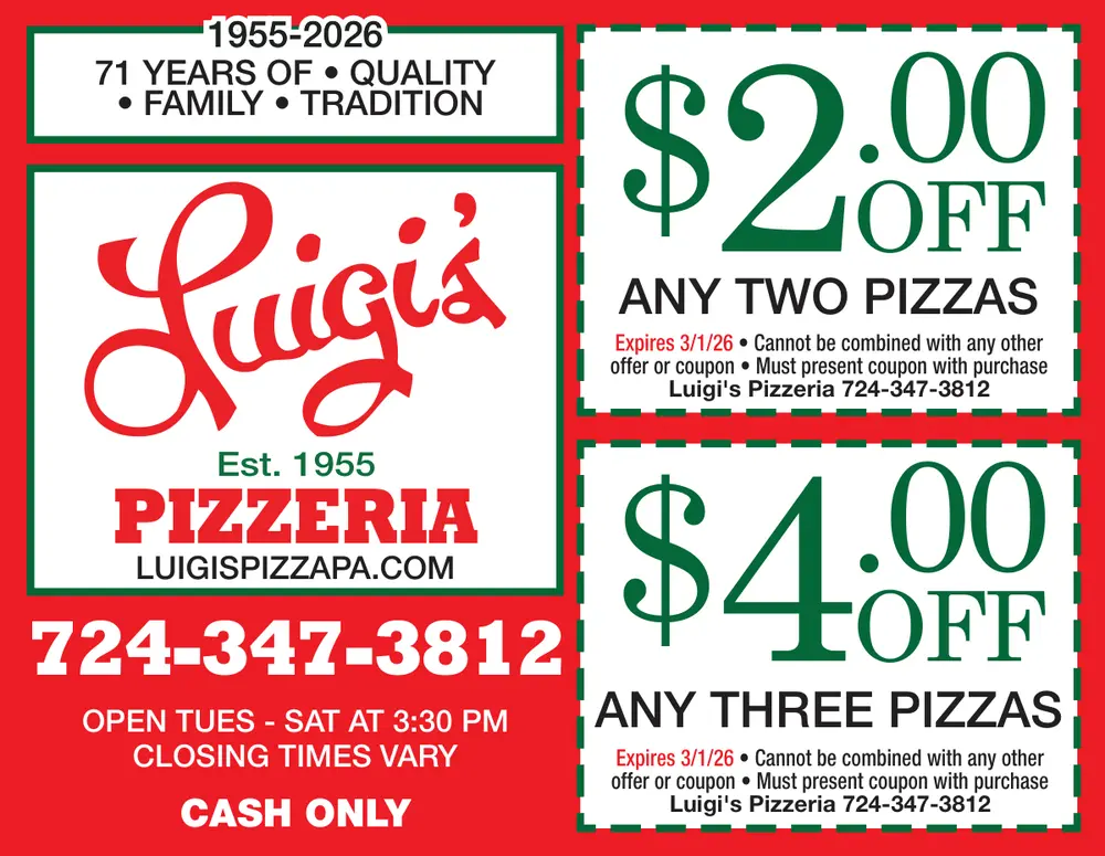 Luigi's Pizzeria - Authentic Pizza in PA