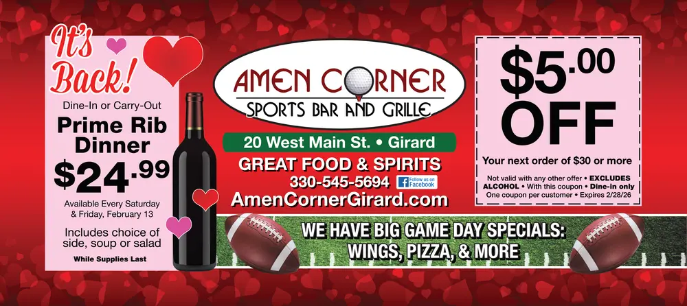Amen Corner Sports Bar and Grille in Girard, Ohio