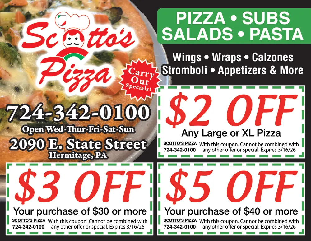 Delicious Pizza and More in Hermitage, PA