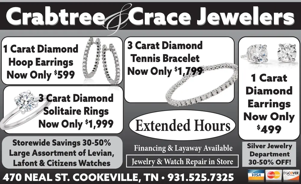 Crabtree & Crace Jewelers – Cookeville, TN’s Premier Jewelry Store