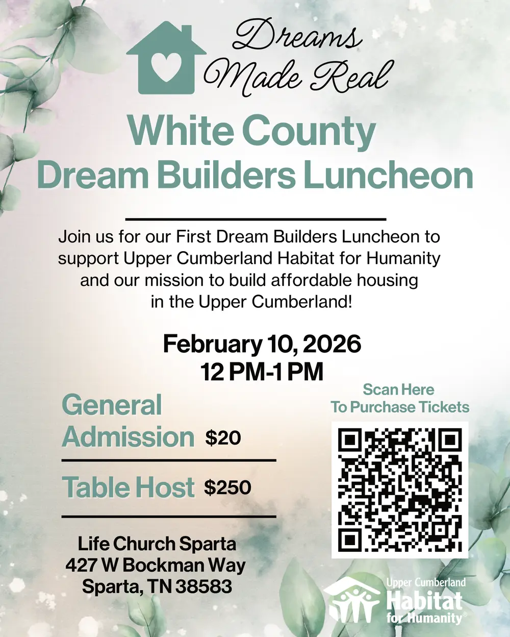 White County Dream Builders Luncheon – Sparta, TN