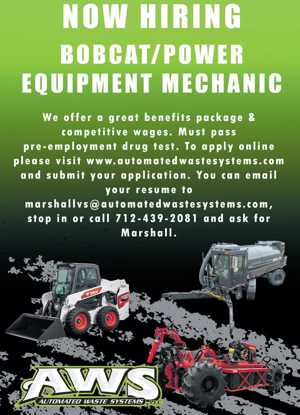 Job Opportunities Waste Management Services in Hull, IA