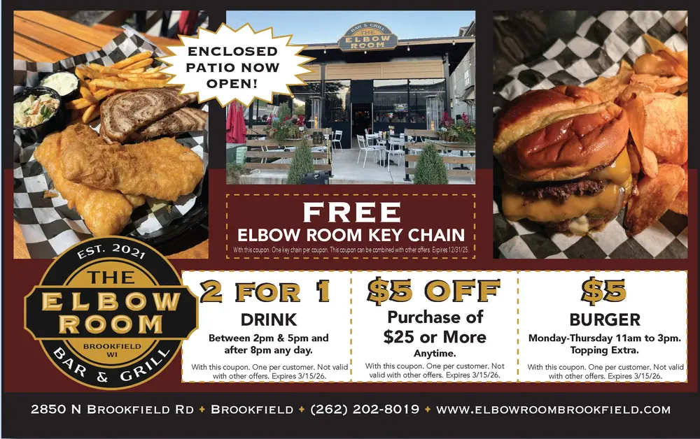 The Elbow Room Bar & Grill in Brookfield, WI