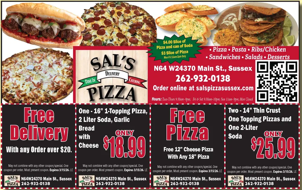 Sal's Pizza – Authentic Pizza & Italian Favorites in Sussex, Wisconsin