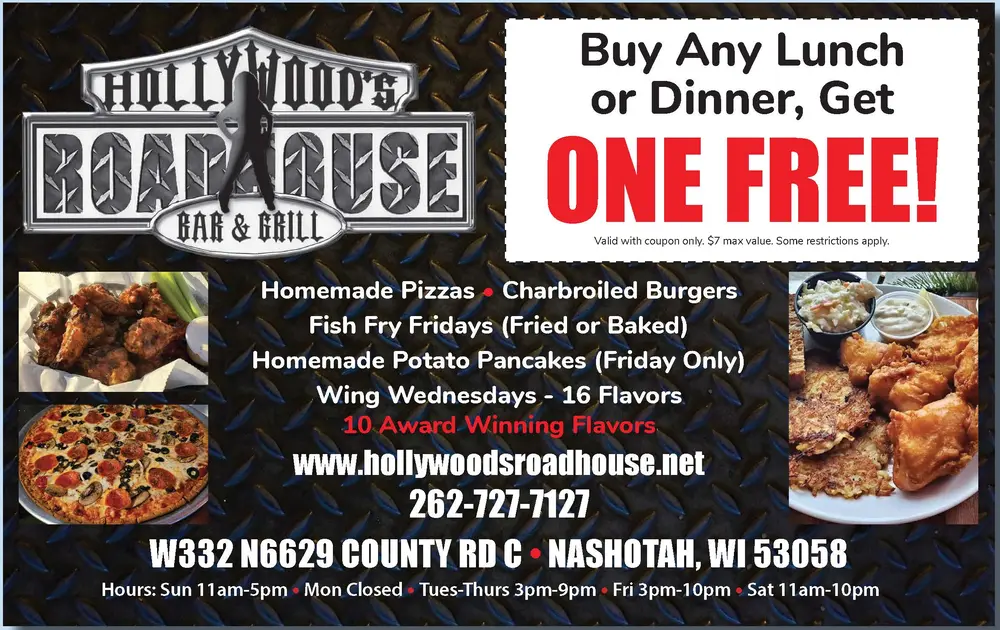 Hollywood's Roadhouse Bar & Grill in Nashotah, WI