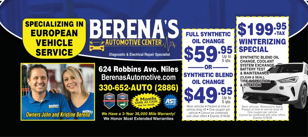 Coupons for Berena's Automotive Center