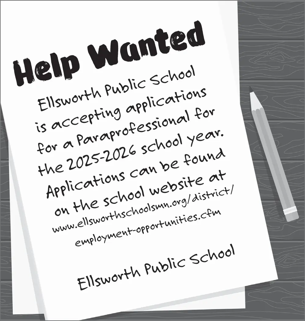 Paraprofessional Jobs in Ellsworth, MN