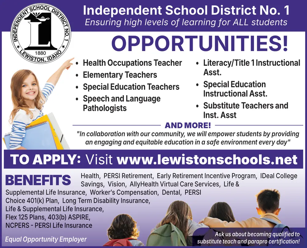 Teaching & Support Staff Careers – Lewiston, Idaho