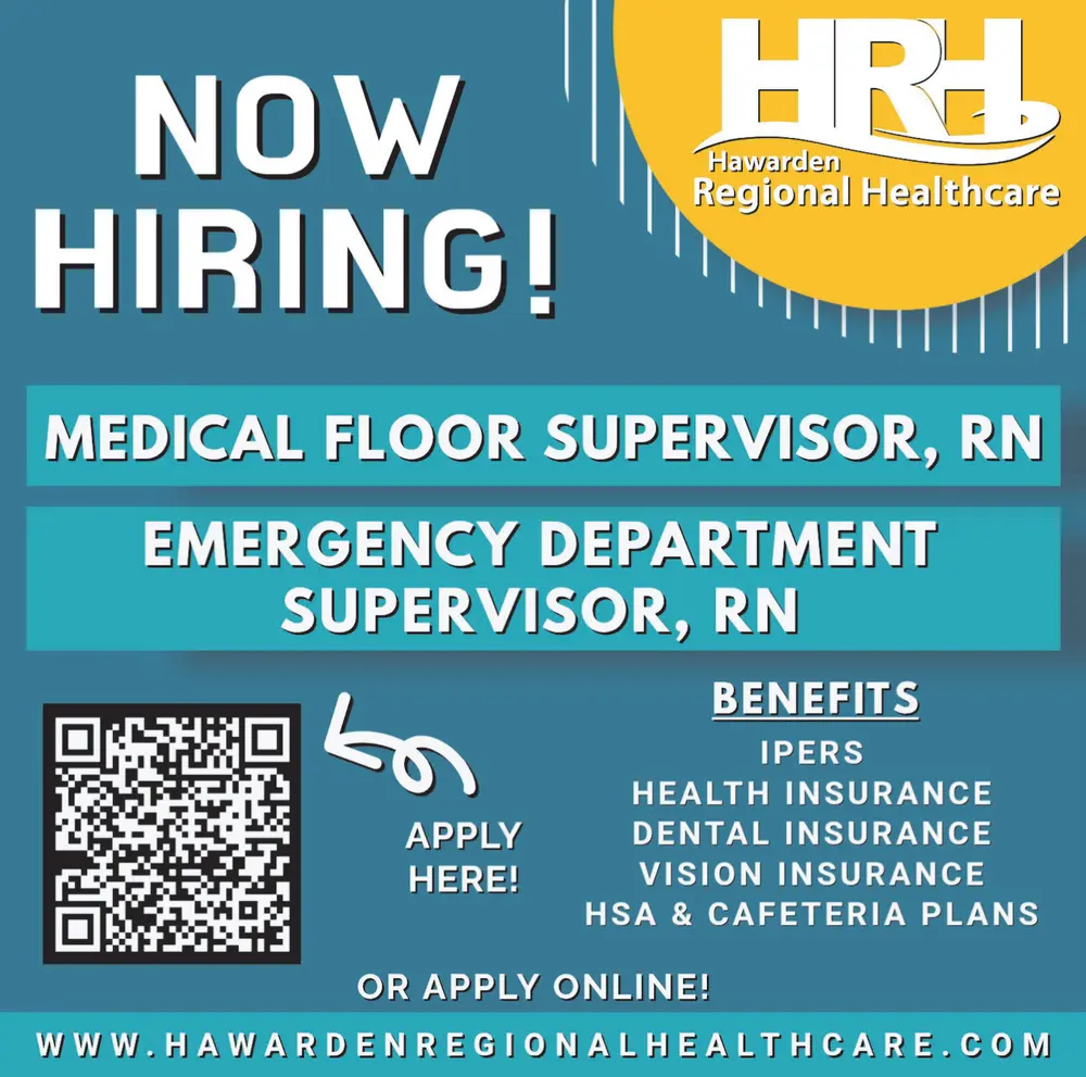 Medical Floor Supervisor Jobs in Hawarden, Iowa