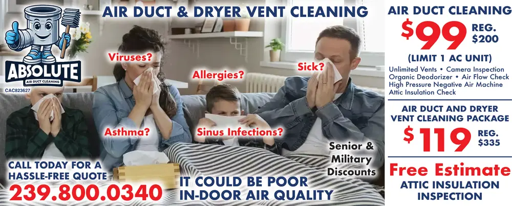 Coupons for Absolute Air Duct Cleaning