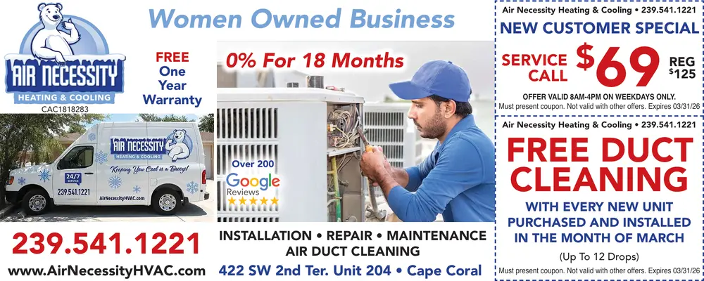 Coupons for Air Necessity Heating & Cooling