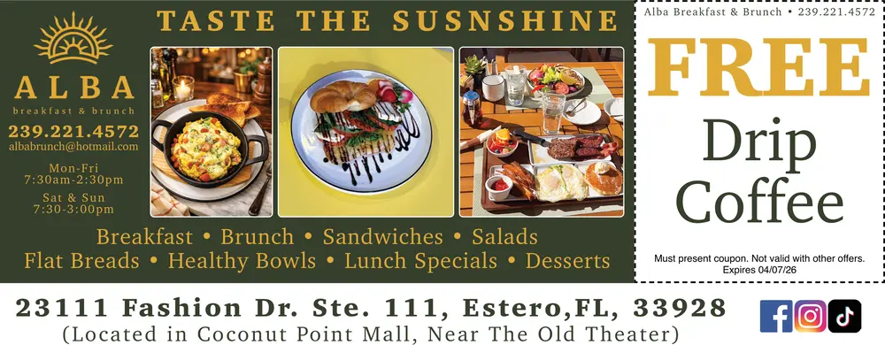 Coupons for Alba Breakfast & Brunch