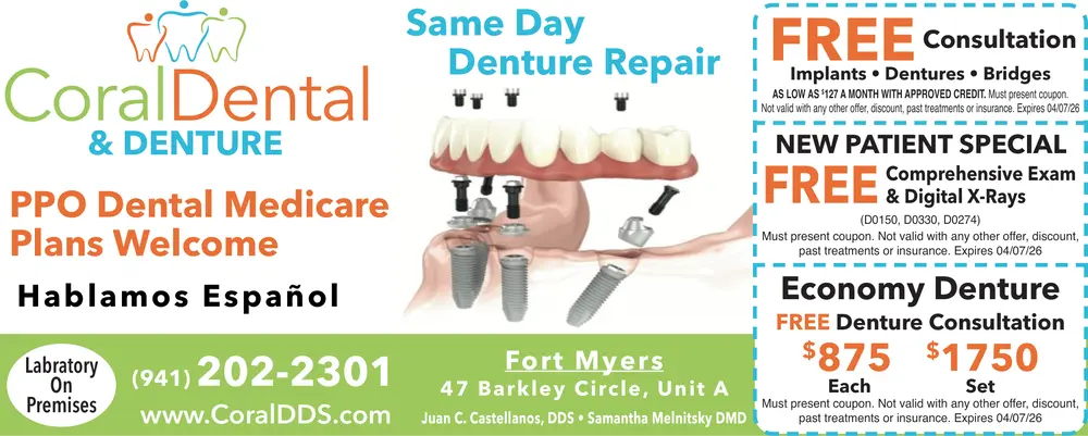 Coupons for Coral Dental & Denture - Estero