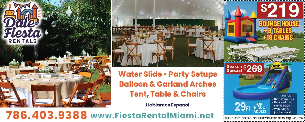 Coupons for Dale Fiesta Rentals